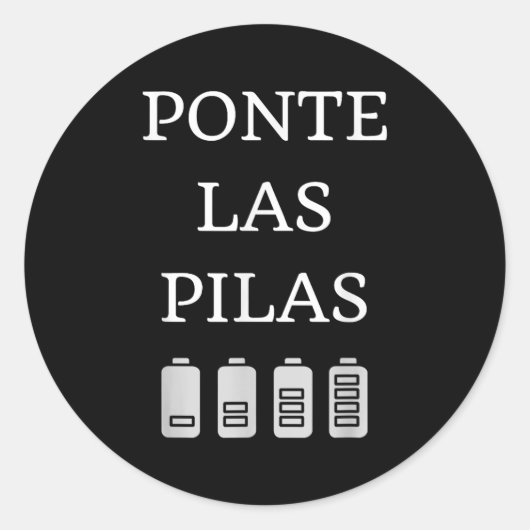 Sticker Rond Nte Las Las Spanish Saying Motivational (Devant)