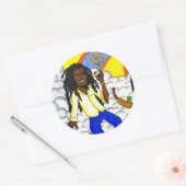 Sticker Rond Nuage 69 (Enveloppe)