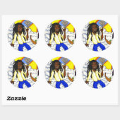 Sticker Rond Nuage 69 (Feuille)