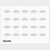 Sticker Rond nuage 9 (Feuille)