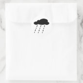 Sticker Rond Nuage de pluie (Sac)