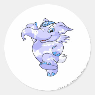 Sticker Rond Nuage d'Elephante