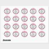 Sticker Rond Nuage sur une ficelle prêt à exploser (Feuille)