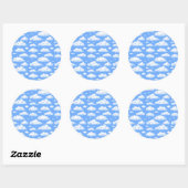 Sticker Rond Nuages (Feuille)