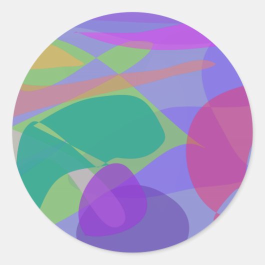 Sticker Rond Nuages 2 (Devant)