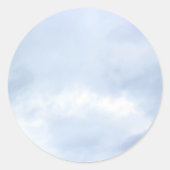Sticker Rond Nuages blancs moelleux (Devant)