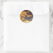 Sticker Rond Nuages couchés de soleil (Sac)