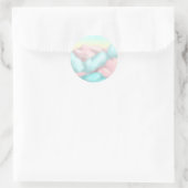 Sticker Rond Nuages de bonbons (Sac)