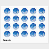 Sticker Rond nuages-fantômes (Feuille)