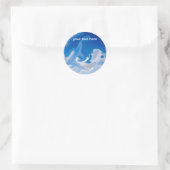 Sticker Rond nuages-fantômes (Sac)