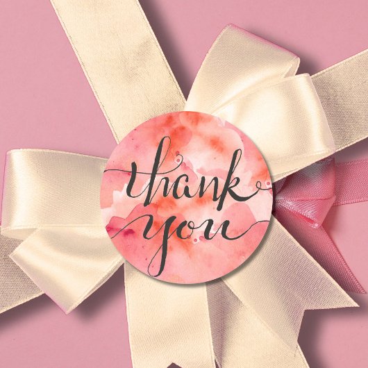 Sticker Rond Nuages roses de gratitude