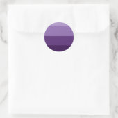Sticker Rond Nuances de rayures violettes foncées et claires po (Sac)