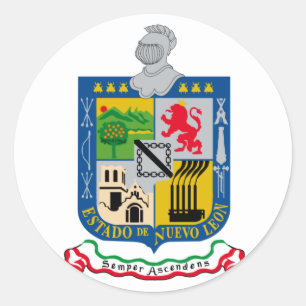Sticker Rond Nuevo Léon, Mexique