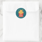 Sticker Rond Nuggets de chaton – 100% adorable, zéro poulet (Sac)