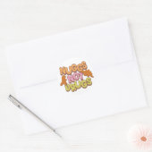 Sticker Rond Nuggs pas de drogues (Enveloppe)