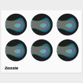 Sticker Rond Nuit 1059 (Feuille)