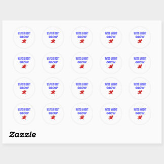 Sticker Rond nuit brillante