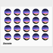Sticker Rond Nuit Diamond (Feuille)