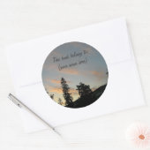 Sticker Rond Nuit noire (Enveloppe)