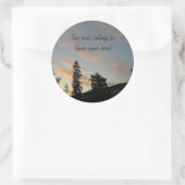 Sticker Rond Nuit noire (Sac)