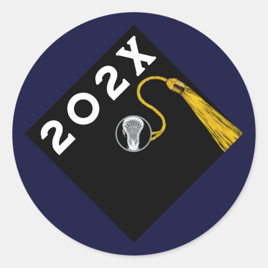 Sticker Rond Nuit principale de Lacrosse (Devant)