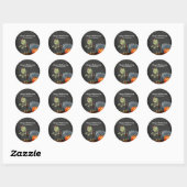 Sticker Rond Nuit Spooktaculaire (Feuille)