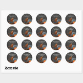 Sticker Rond Nuit Spooktaculaire (Feuille)