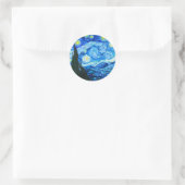 Sticker Rond Nuit Van Gogh Starry (Sac)