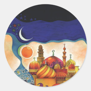 Sticker Rond nuits arabes