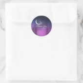Sticker Rond Nuits Arabes Maroc Violet Clair de Lune (Sac)