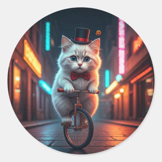 Sticker Rond Nuits Nuit, Vol (Devant)