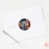 Sticker Rond Nuits Nuit, Vol (Enveloppe)