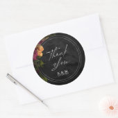 Sticker Rond Nuits Sultry Floral Mariage ID829 (Enveloppe)