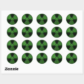 Sticker Rond Nuke vert (Feuille)