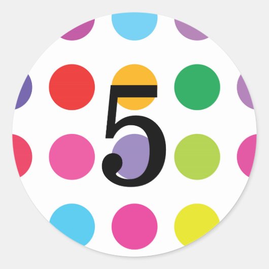 Sticker rond numérique (Devant)