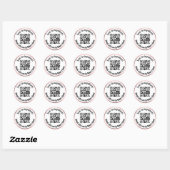 Sticker Rond Numériser le code QR pour les ingrédients cuits av (Feuille)