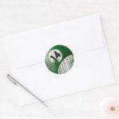 STICKER ROND NUMÉRO 14 BILLIARDS BALL - STYLE ÉRODÉE (Enveloppe)