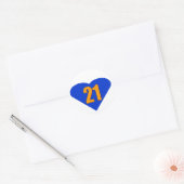 Sticker Rond Numéro 21 (Enveloppe)