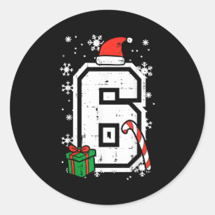 Sticker Rond Numéro 6 Noël 6 7 Xmas Correspondance 67 Meme Homm