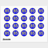 Sticker Rond numéro, 85, dans un cercle (Feuille)