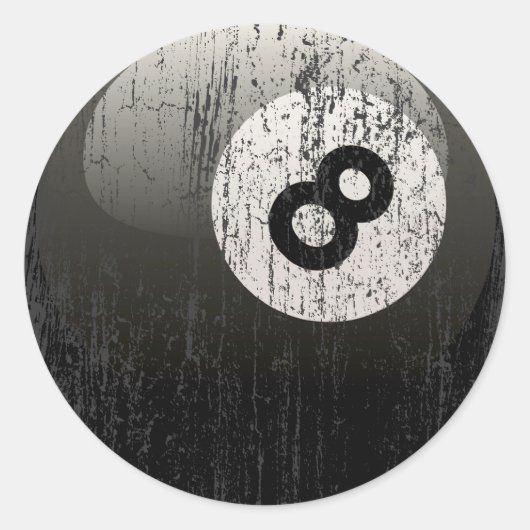 STICKER ROND NUMÉRO 8 MILLIARDS BALL - ÉRODÉS ET ÂGÉS (Devant)