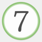 Sticker Rond Numéro de course (Devant)