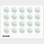 Sticker Rond Numéro de référence V1 du Mariage Agate Abstrait82 (Feuille)