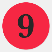 Numéro Neuf fournitures de planification simple 9 
