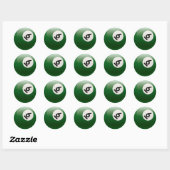 STICKER ROND NUMÉRO SIX MILLIARDS BALL (Feuille)