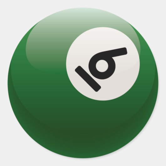 STICKER ROND NUMÉRO SIX MILLIARDS BALL (Devant)