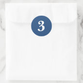 Sticker Rond Numéro Trois fournitures de planification simple 3 (Sac)