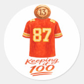 Sticker Rond Numerology It Adds Up: Keeping It 100 (Devant)