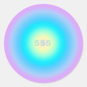 Sticker Rond Numéros D'Angle 555 - Changements À L'Horizon