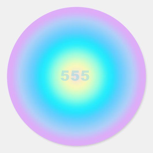 Sticker Rond Numéros D'Angle 555 - Changements À L'Horizon (Devant)